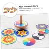 Abaodam 2sets Boys and Girls Gyroscope Toys Spinning Tops Set for Two Educational Gyroscope Fidgets for Boys and Girls DIY Gyro Birthday Party Favors view 4