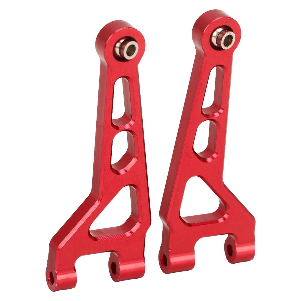 2Pcs HighPerformance Aluminum Oy ONT Upper Arms for MJX /16 RC Cars 6208 6207 6210 Red (Blue) (Red)