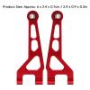 2Pcs HighPerformance Aluminum Oy ONT Upper Arms for MJX /16 RC Cars 6208 6207 6210 Red (Blue) (Red) view 3