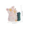 Abaodam Cute Pig Piggy Bank Resin Animal Money Pot Decorative Coin Cash Box for Birthday Party Favor Unique Savings Pot for Adults view 2