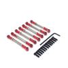 Compatible with WLtoys 104001 104002 1/10 RC Car Upgrade Parts Metal Upgrade Front and Rear Steering Adjustable Links RC Tie Link Rods view 4