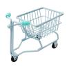 AFXGUSD Mini Shopping Cart Mini Storage Basket Photography Prop Fun Role Play Trolley Model Children Push Cart Toy Accessories, Blue view 1