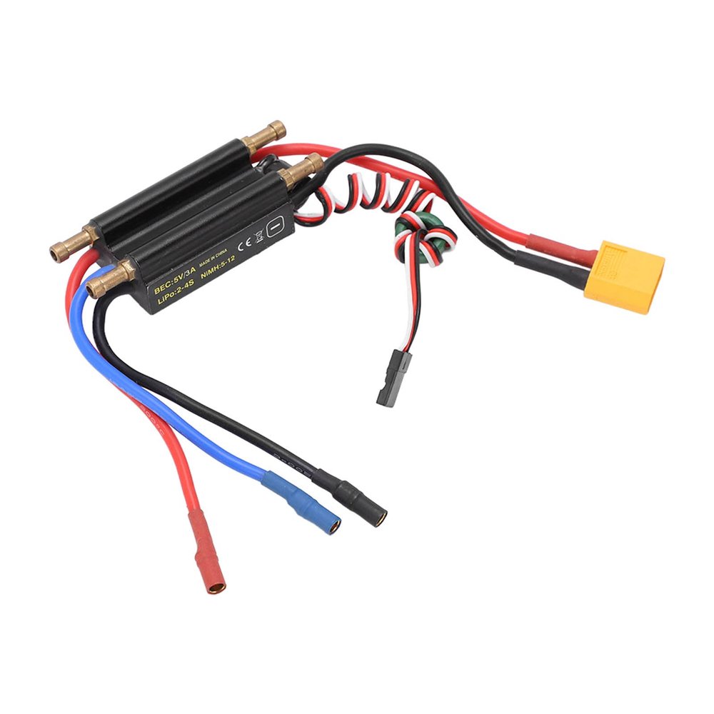 30A RC Boat Brushl ESC Electric Speed Controller for 450mm Model with Builtin BEC and Easy Connection