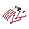 Compatible with FMS for Xiaoqi for FCX24 1/24 RC Car Parts Metal Upgrading and Refitting CNC Process for Chassis Axle Fixed Link RC Tie Link Rods(Red) view 1