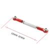 Compatible with WPL B1 B14 B24 C14 C24 1/16 RC Car Upgrade Parts Accessories Metal Pull Link Rod Base Bracket RC Tie Link Rods(Red) view 4