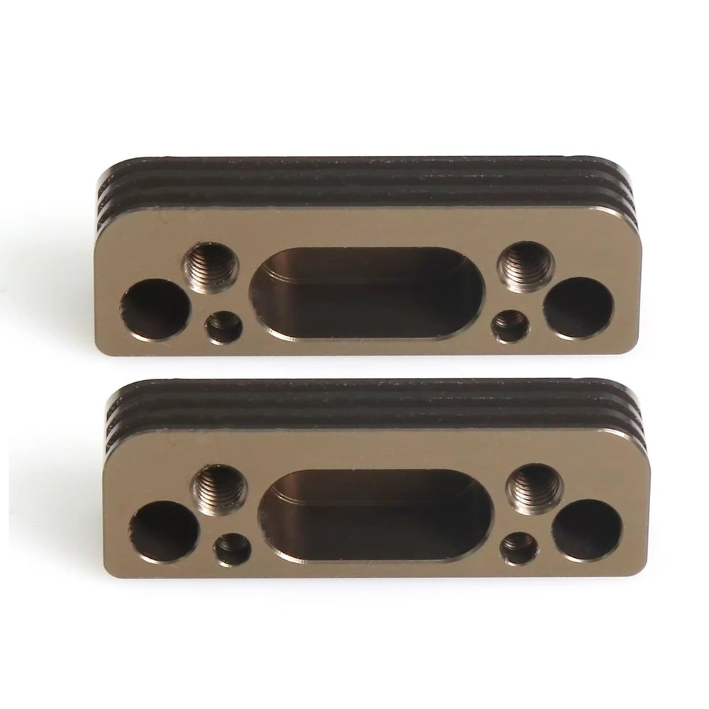 QTUONVD for Kyosho for MP9 1/8 2 Pcs Metal Engine Mount Base IF430 RC Car Upgrade Parts Accessories Engine Fixing Support Accessories RC Upgrade Parts