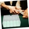 FOYTOKI Acrylic Poker Chip Storage Box Lid Chip Rack Poker Table Organizer Tray Easy to Clean for Game Nights view 3