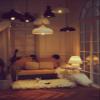 1:6 Scale Dollhouse Miniature mini Simulation Nordic Simple Style Luminous Chandelier Model,bjdob11blythegsc Home Decor Accessories (Pink L Size 2.36") view 4
