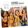 PRETYZOOM 50pcs Lottery Balls White Raffle Balls Sturdy Fade-resistant for Parties view 4