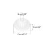 MECCANIXITY 20 Pcs Plastic Gears 24 Teeth Plastic Motor Gear Model 24122B Reduction Gear for RC Car Model DIY Robot (White, Module 0.5) view 2