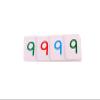 LLTCMAOYI Montessori Kids's PVC Digital Cognitive Card, 1-9000 Digital Small Card (No Wooden Box),Small view 1