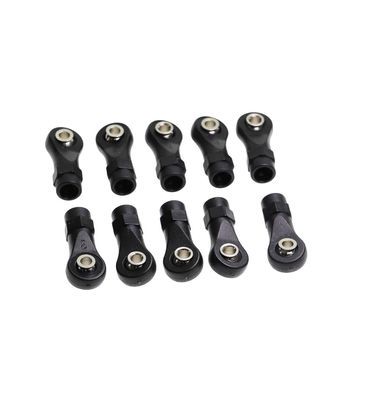10PCS Plastic M4 Rod Ends Link Balls Head Linkage Joint for 1/10 RC Crawler Car Axial SCX10 II 90046 TRx4 Parts Accessories(C)