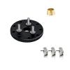for Traxxas for Nitro for Slash for Rustler Metal Flywheel Clutch Bell Set RC Car Upgrade Parts Accessories Replacement Parts RC Car Repair Kit(Black) view 1