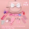 Vodolo Non Toxic Makeup for Little Girls,Safe Kids Real Makeup Sets for Girls Age 3-8 with Initial F Bag,Play Make Up Kit for Girl Easter Baskets Christmas Birthday Gift Ideas view 3