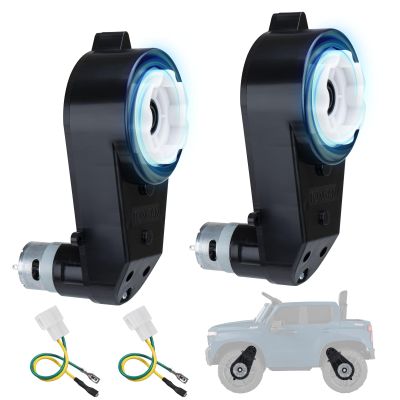 2Pcs 12V Kids Ride On Car Powered Wheels Motor Gearbox RS550 40000RPM High-Speed Motor Gearbox for Kids Ride on Toys Kids Electric Vehicle Upgrade Replace Parts