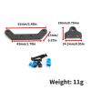 Carbon Fiber Front and Rear Gearbox Mount Bracket Gear Case Holder for Tamiya XV01 XV-01 1/10 RC Car Upgrade Parts Accessories(Front Rear) view 2