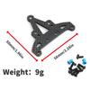 Carbon Fiber Front and Rear Gearbox Mount Bracket Gear Case Holder for Tamiya XV01 XV-01 1/10 RC Car Upgrade Parts Accessories(Front Rear) view 3