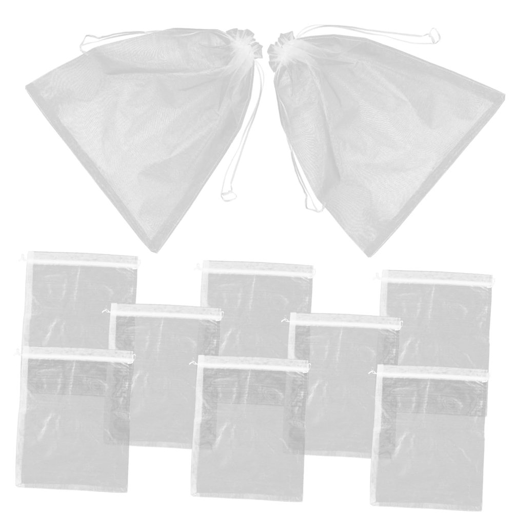ABOOFAN 10pcs Doll Storage Dustproof Bag Organza Pouch Breathable Mesh Plush Toy Packing Bag for Organization