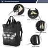 MNSRUU Diaper Bag Gothic Skull and Moth Large Capacity Changing Backpack Multifunction Travel Tote Nappy Bag Baby Diaper Backpack for Mom Dad view 3