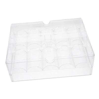 Angoily Poker Chips Storage Poker Chips Box Acrylic Organizer Case for