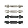 2pcs Ural Truck RC Car Spare Parts Metal Front Rear Drive Shaft for Henglong WPL Ural B36 B16 C14 C24 B24 MN D90 MN99S(Silver) view 2