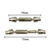 2pcs Ural Truck RC Car Spare Parts Metal Front Rear Drive Shaft for Henglong WPL Ural B36 B16 C14 C24 B24 MN D90 MN99S(Silver) view 3