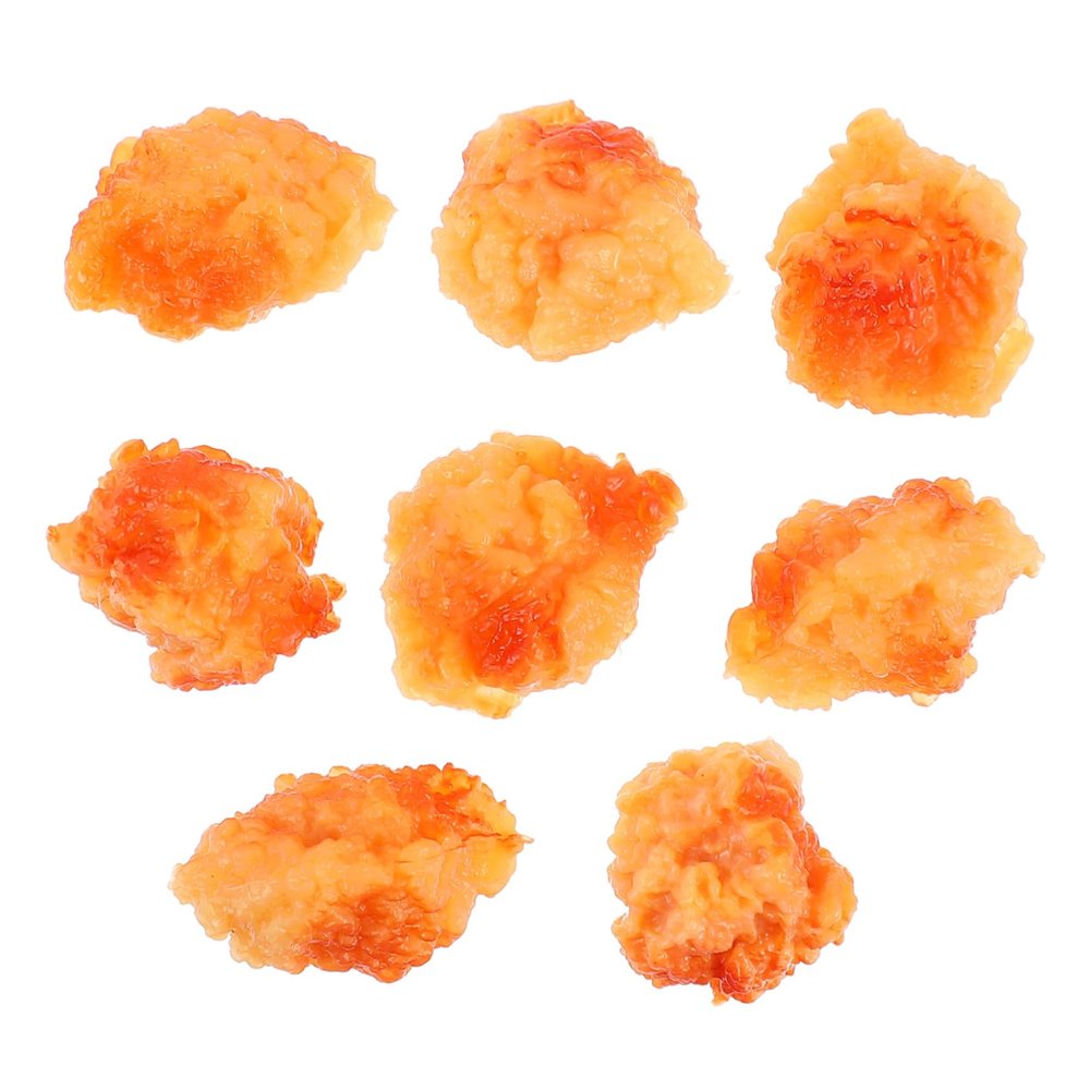 BESPORTBLE 8pcs Simulation Chicken Popcorn Model Pvc Home Decor Farmhouse Kitchen Ornament