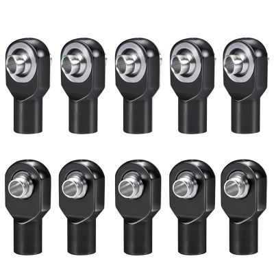 Compatible with Slash for Rustler 4x4 for Revo for Telluride for Stampede 1/10 RC Car Parts 10Pcs Metal M3 Link Tie Rod End Ball Joint RC Tie Link Rods(Black)