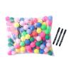 JunZheHub 50 Pieces Raffle Balls Replacement Bingo Balls Seamless Multicolor Multifunctional Table Tennis Balls Small for Group Games view 1