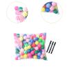 JunZheHub 50 Pieces Raffle Balls Replacement Bingo Balls Seamless Multicolor Multifunctional Table Tennis Balls Small for Group Games view 2