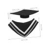 IWOWHERO 1set Graduation Bear Doll Dress Cap Gown and Certificate Stuffed Animal Graduation Outfit for Role Play and Keepsake for Graduates view 2
