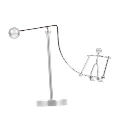 LIOOBO Balancing Skiing Man Tumbler Ornament Metal Balance Toy Perpetual Motion Desk Decor Fun for Ski Lovers for Home or Office