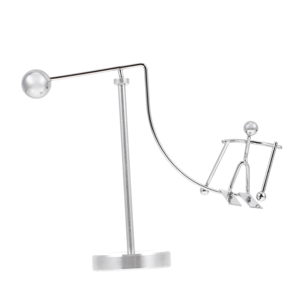 LIOOBO Balancing Skiing Man Tumbler Ornament Metal Balance Toy Perpetual Motion Desk Decor Fun for Ski Lovers for Home or Office