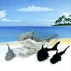 4pcs 3D Printed Sharks, Articulated Sharks, Black and White Shark Toy, Sea Animal, Fidget Toy for ADHD/Autism AS001-SET-4X view 3