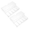 Gogogmee 2pcs Poker Chips Organizer Rack Case Lid Poker Chips Tray Bead Storage Organizer view 1