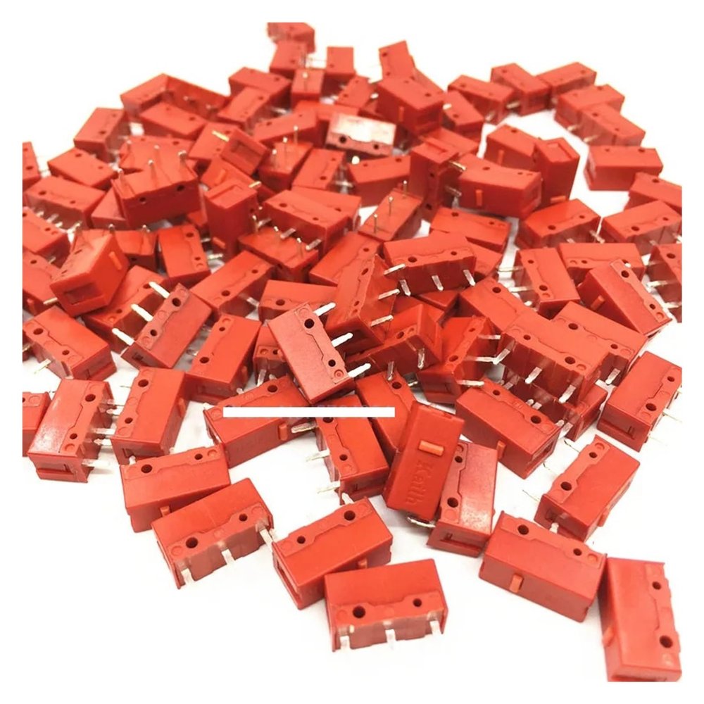 100Pcs Red dot Switch Game Motion Button Gold Long Life 60 Million Times Button