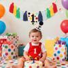 1st Birthday Decorations Boy First High Chair Banner One Happy 1 Year Old view 3