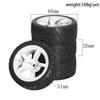 1/10 RC Racing tires for On-Road Cars Super Grip Vehicle 12mm HEX For 1/10 Scale RC On-Road Cars HSP HPI Tamiya Kyosho TT01 TT02 XV01 WRC Tire w181/OD: 2.67" (W181 White) view 2