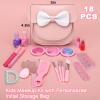 Vodolo Non Toxic Makeup for Little Girls,Safe Kids Real Makeup Sets for Girls Age 3-8 with Initial D Bag,Play Make Up Kit for Girl Easter Baskets Christmas Birthday Gift Ideas view 3