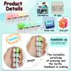 2 PCS Keyboard Fidget Toy, Keyboard Fidget Keychain 4-in-1 Keyboard Decompression Button Finger Clicker Toys, Button Stress Relief Fidget Gifts to Relief Stress (Pink Yellow White Green) view 3