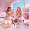 Vodolo Non Toxic Makeup for Little Girls,Safe Kids Real Makeup Sets for Girls Age 3-8 with Initial S Bag,Play Make Up Kit for Girl Easter Baskets Christmas Birthday Gift Ideas view 4