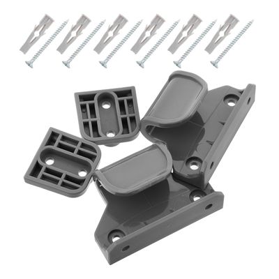 Kisangel Retractable Baby Gate Replacement Parts Gate Replacement Kit for Stairs and Doorways Includes 2 Latches 2 Brackets 13 Screws 13 Expansion Screws for Baby Pet Guardrail