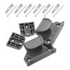 Kisangel Retractable Baby Gate Replacement Parts Gate Replacement Kit for Stairs and Doorways Includes 2 Latches 2 Brackets 13 Screws 13 Expansion Screws for Baby Pet Guardrail view 1