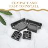Kisangel Retractable Baby Gate Replacement Parts Gate Replacement Kit for Stairs and Doorways Includes 2 Latches 2 Brackets 13 Screws 13 Expansion Screws for Baby Pet Guardrail view 4