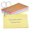 ARTIBETTER 150pcs Index Cards Ruled Flashcards Ring-bound Note Cards for Vocabulary Study Organized view 1