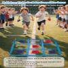 Outdoor Game Set, Kanosan Outside Giant Tic Tac Toe Bean Bag Toss Games,3 Legged Race Bands, Catch Tail Game, Field Day Birthday Party Family Reunion Carnival Yard Lawn Easter Games 28PCS view 4