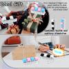 2 PCS Keyboard Fidget Toy, Keyboard Fidget Keychain 4-in-1 Keyboard Decompression Button Finger Clicker Toys, Button Stress Relief Fidget Gifts to Relief Stress (Black White Blue Pink) view 4