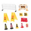Vaguelly 1set Miniature Traffic Sign and Road Block Toy Simulation Traffic Barriers for Boys and Girls Learn and Safety While Playing for Imaginative Play and Awareness view 1