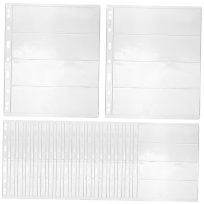 Parliky 20sheets Stamp Storage Pages for Collectible Items Album Pages for Stamp and Collection Standard Design for Organizing