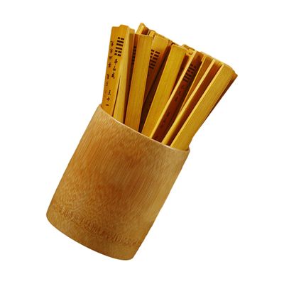 Garneck Traditional Divination Game Sticks Bamboo Hexagram Sticks Chinese Style Fortune Telling Props Set